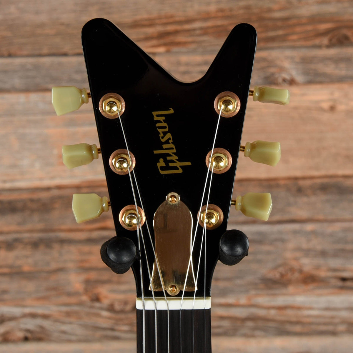 Gibson Reverse Flying V Black - Dave Amato of REO Speedwagon - View 6 | MusicMarket