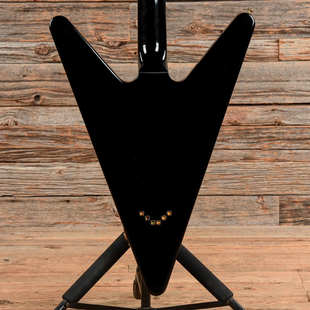 Gibson Reverse Flying V Black - Dave Amato of REO Speedwagon - View 3 | MusicMarket
