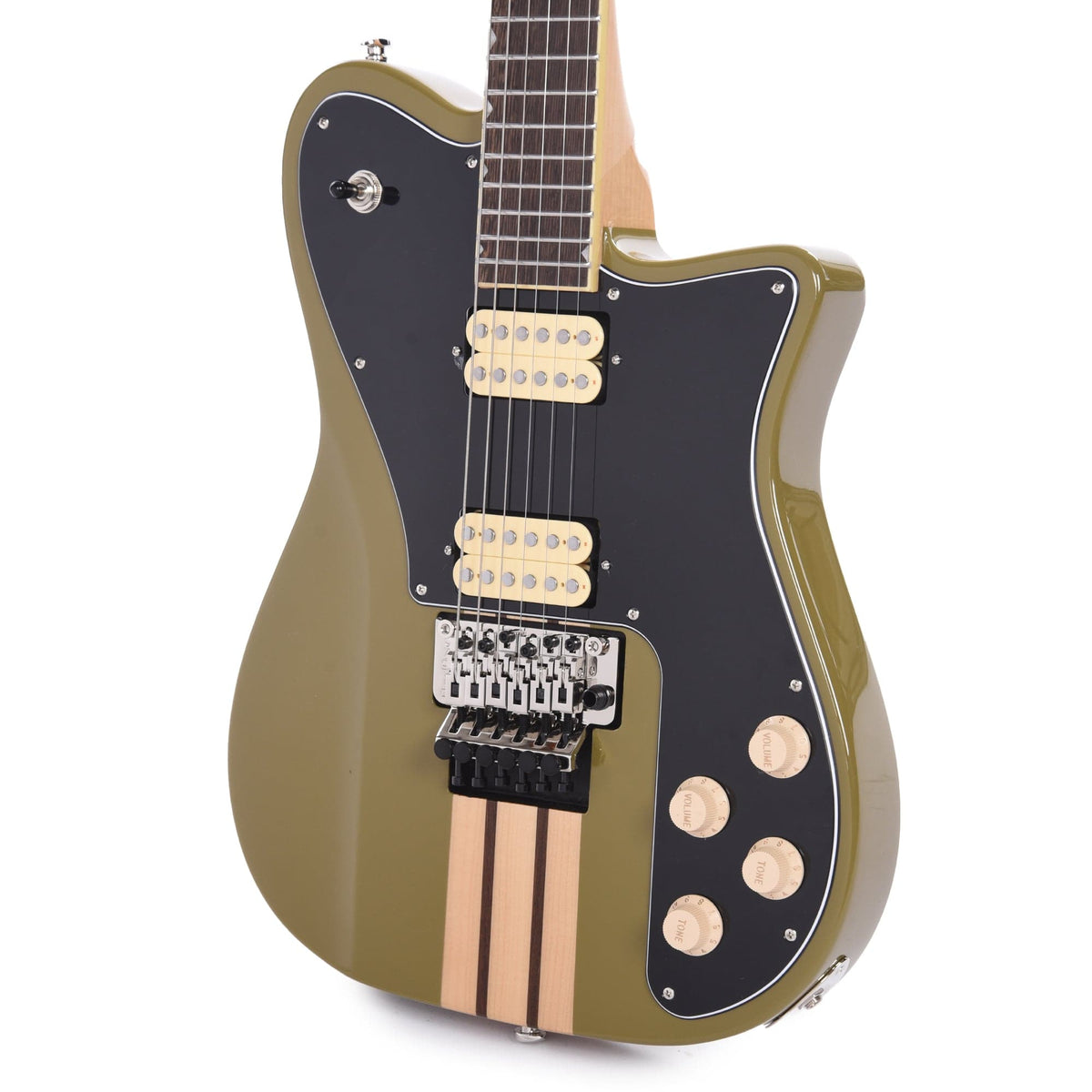 GCI Modernist Guitar Gloss Olive Drab Wings - View 2 | MusicMarket