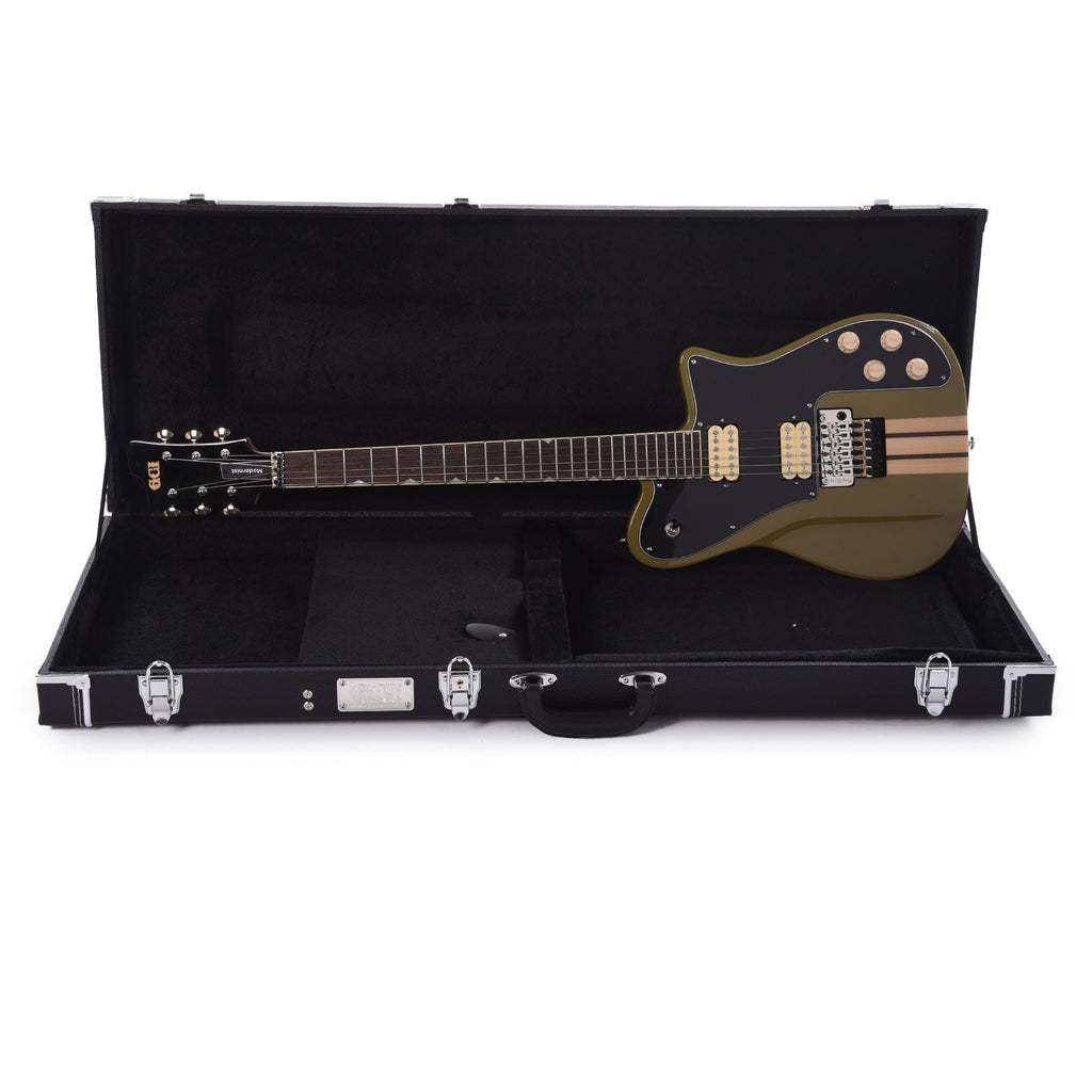 GCI Modernist Guitar Gloss Olive Drab Wings - View 9 | MusicMarket