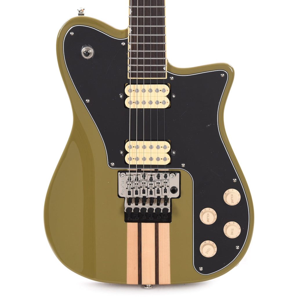 GCI Modernist Guitar Gloss Olive Drab Wings - MusicMarket