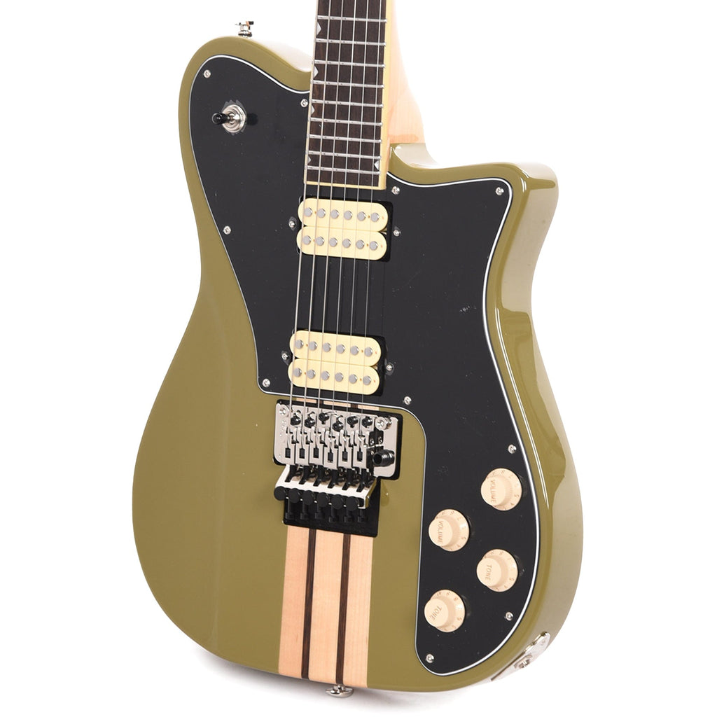 GCI Modernist Guitar Gloss Olive Drab Wings - View 2 | MusicMarket