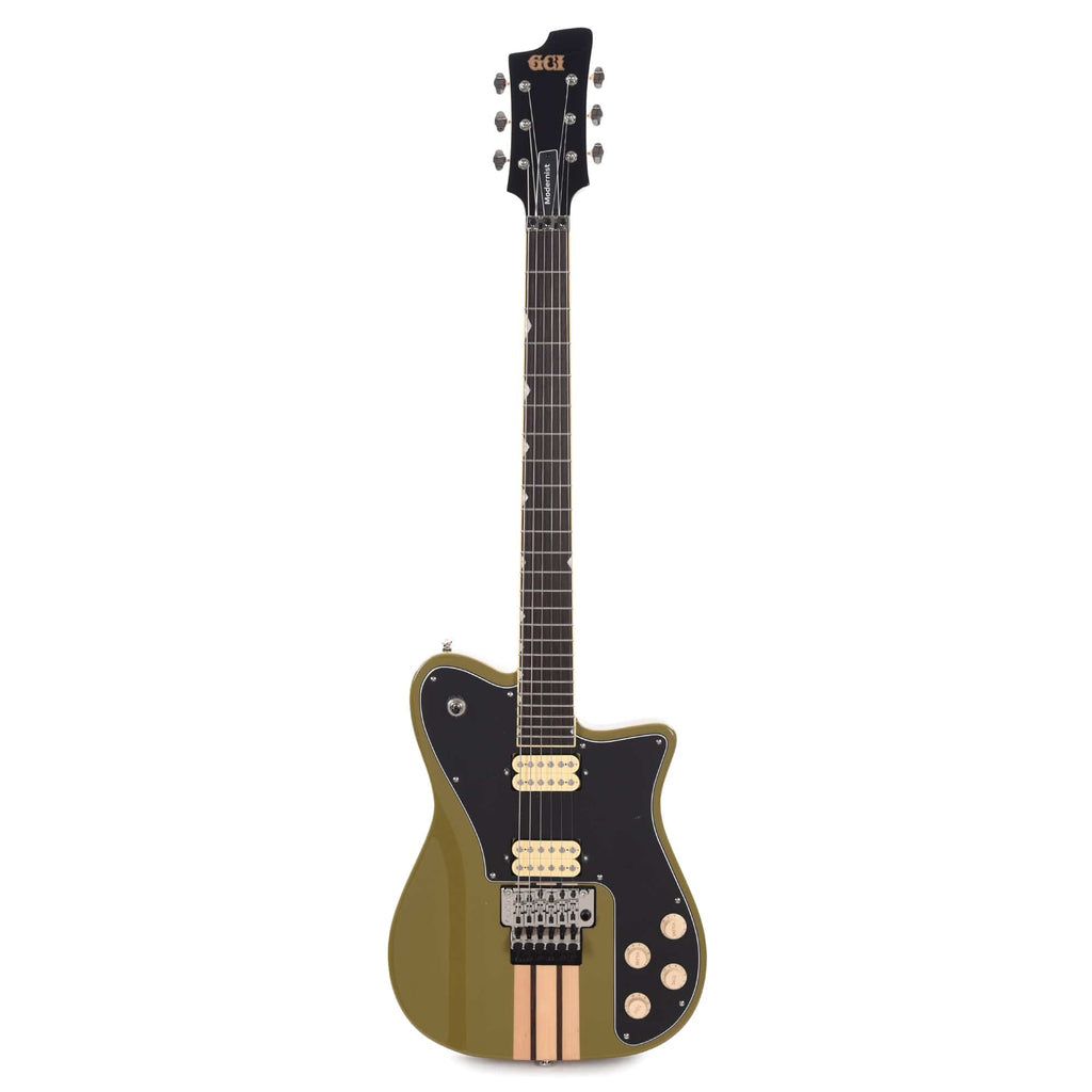 GCI Modernist Guitar Gloss Olive Drab Wings - View 4 | MusicMarket