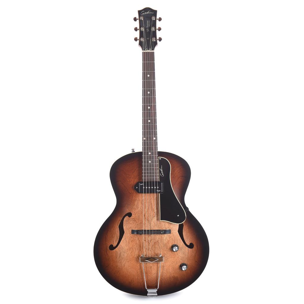 Godin 5th Avenue Kingpin P90 Vintage Burst - View 4 | MusicMarket