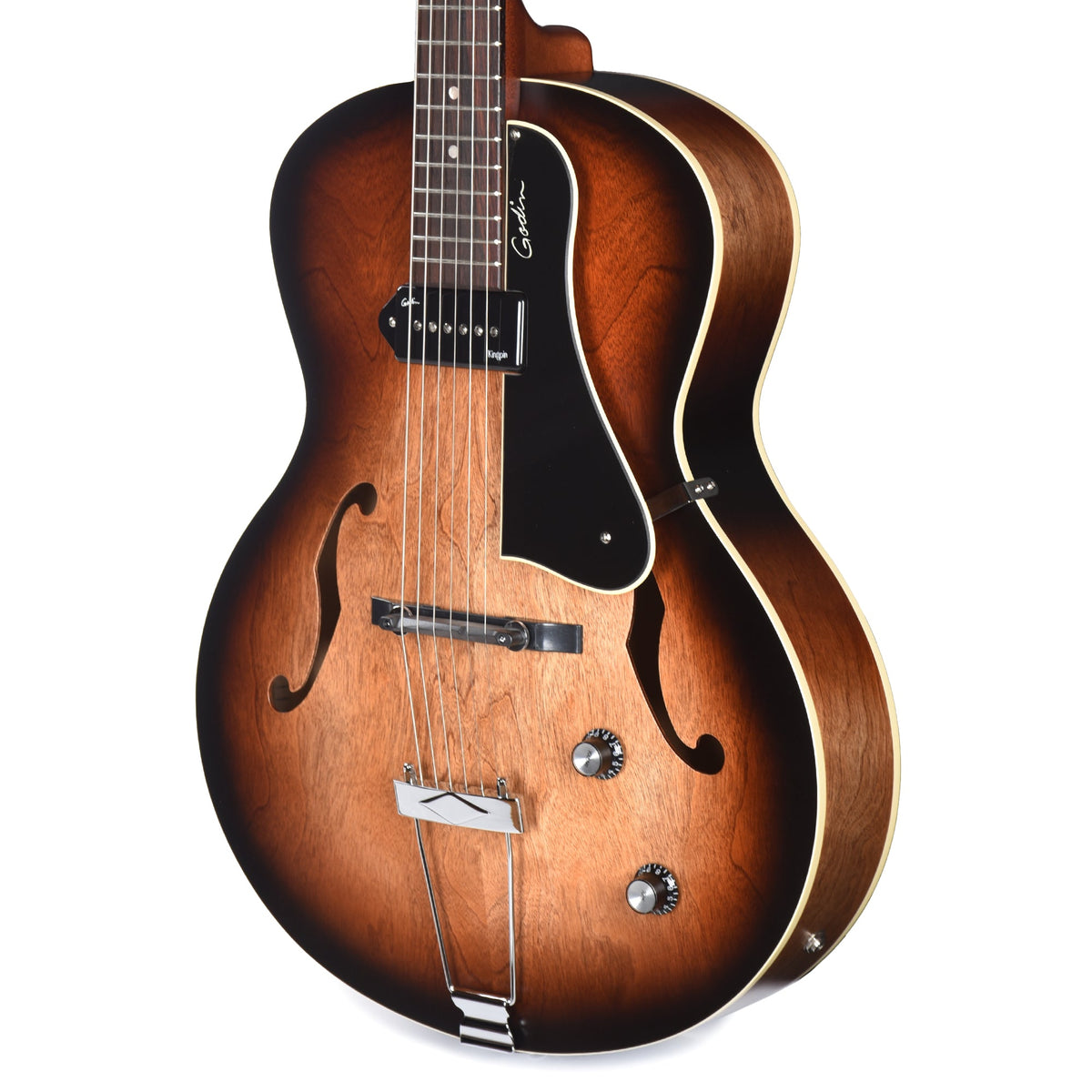 Godin 5th Avenue Kingpin P90 Vintage Burst - View 2 | MusicMarket