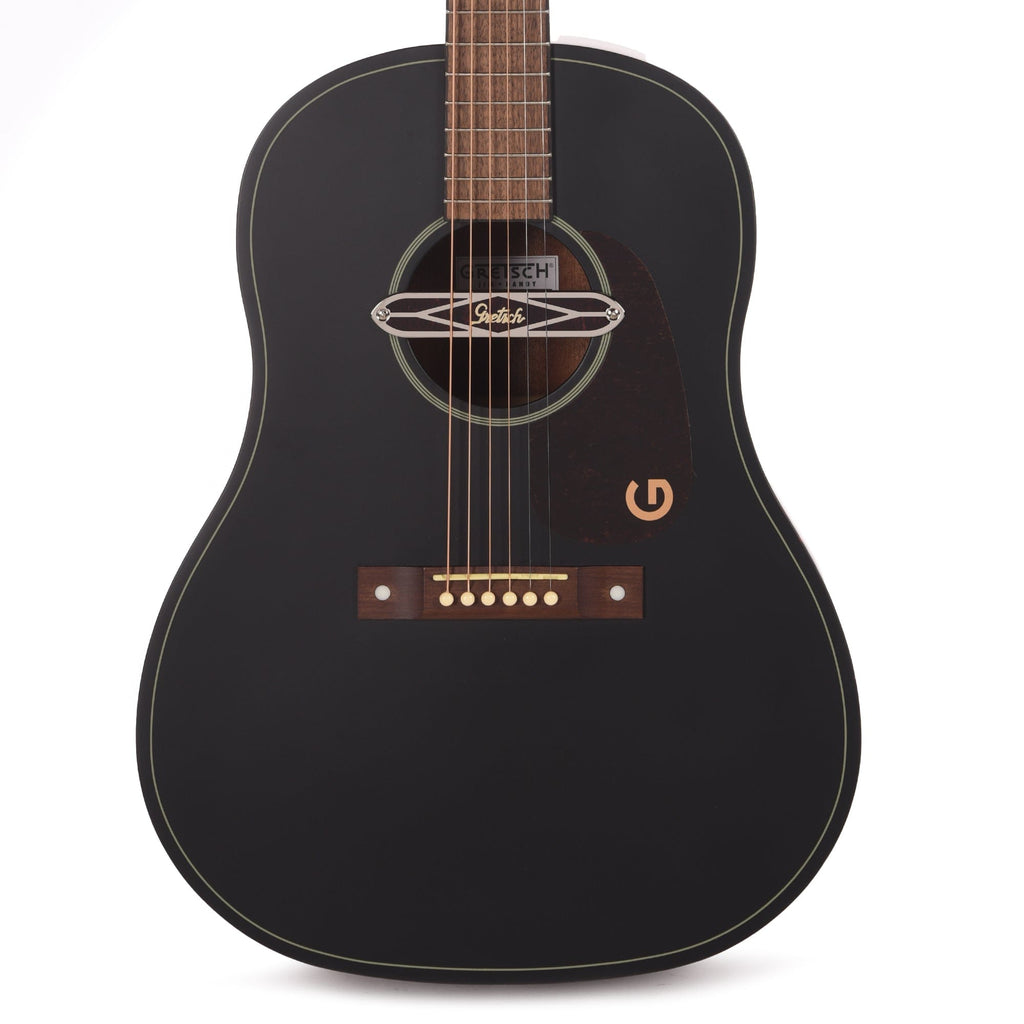 Gretsch Deltoluxe Dreadnought Acoustic Guitar Black Top - MusicMarket