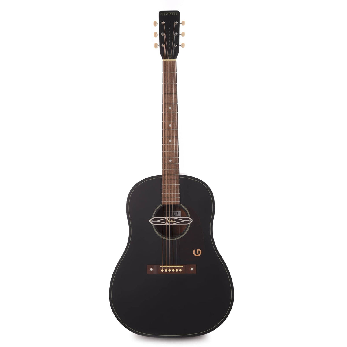 Gretsch Deltoluxe Dreadnought Acoustic Guitar Black Top - View 4 | MusicMarket