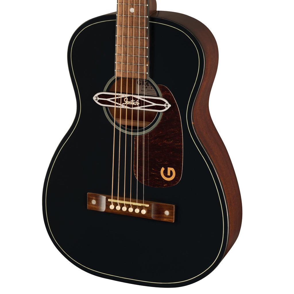 Gretsch Deltoluxe Parlor Acoustic Guitar Black Top - View 2 | MusicMarket