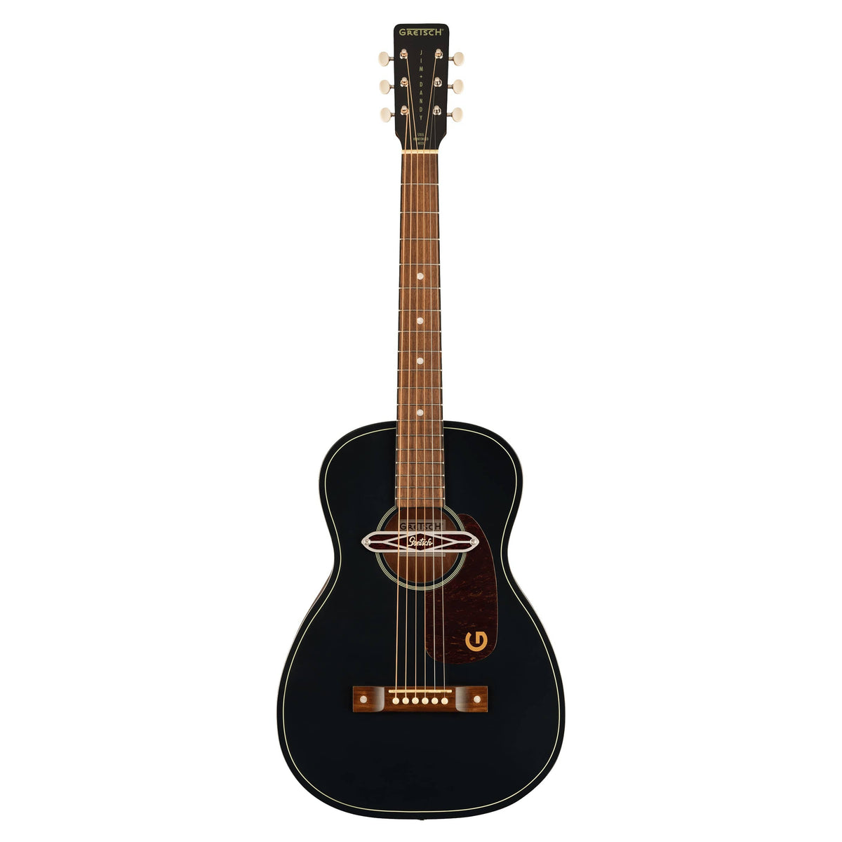 Gretsch Deltoluxe Parlor Acoustic Guitar Black Top - View 4 | MusicMarket