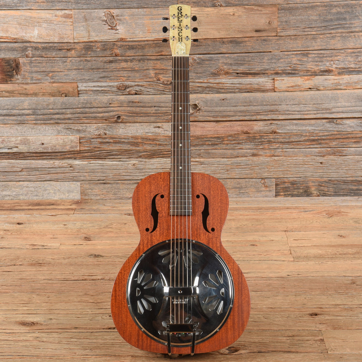 Gretsch G9200 Boxcar Round Neck Resonator Brown 2016 - View 4 | MusicMarket
