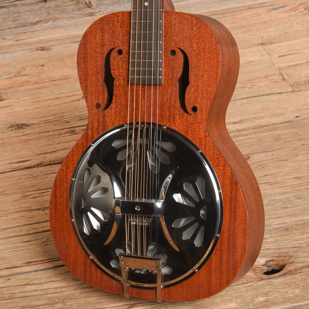 Gretsch G9200 Boxcar Round Neck Resonator Brown 2016 - View 2 | MusicMarket