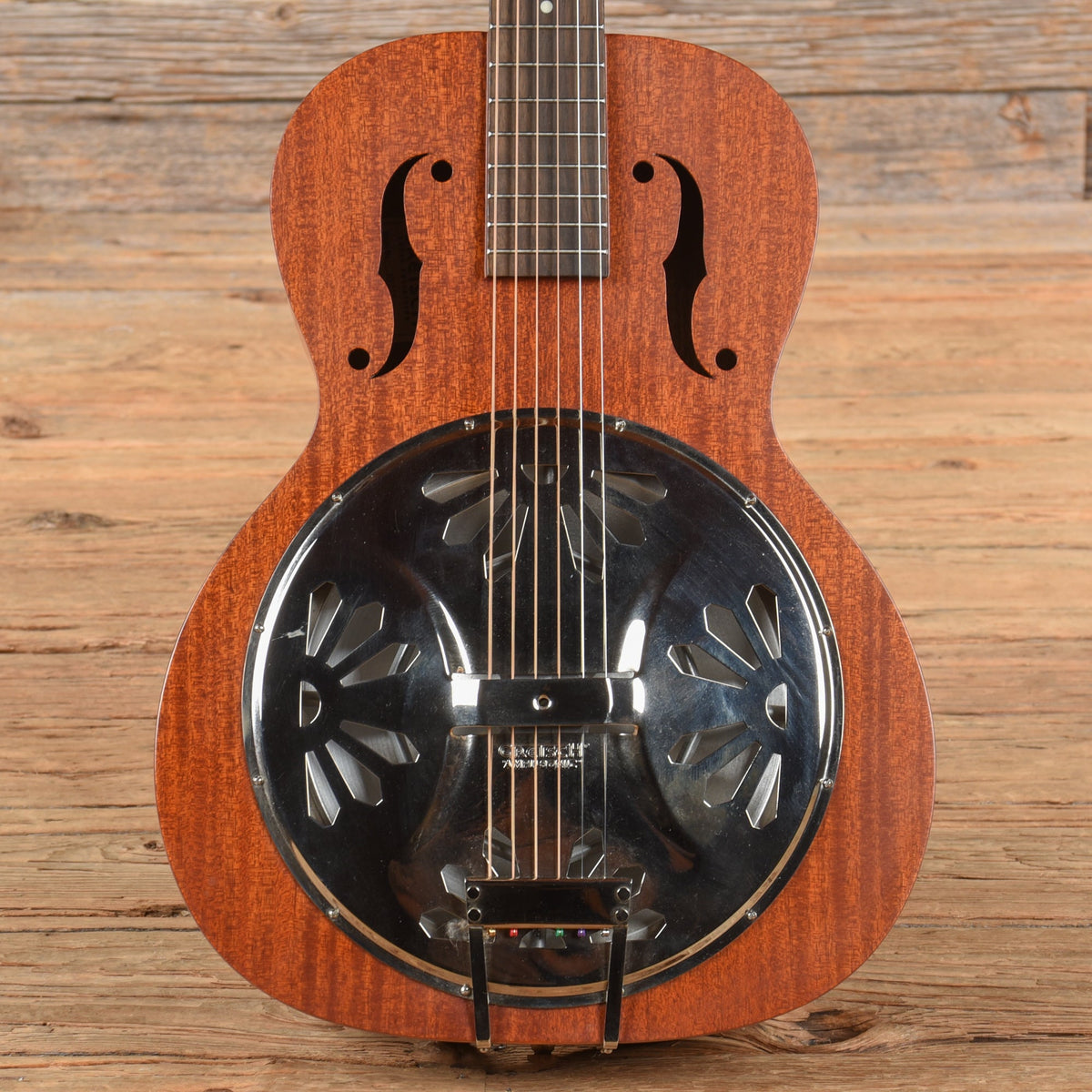 Gretsch G9200 Boxcar Round Neck Resonator Brown 2016 - MusicMarket