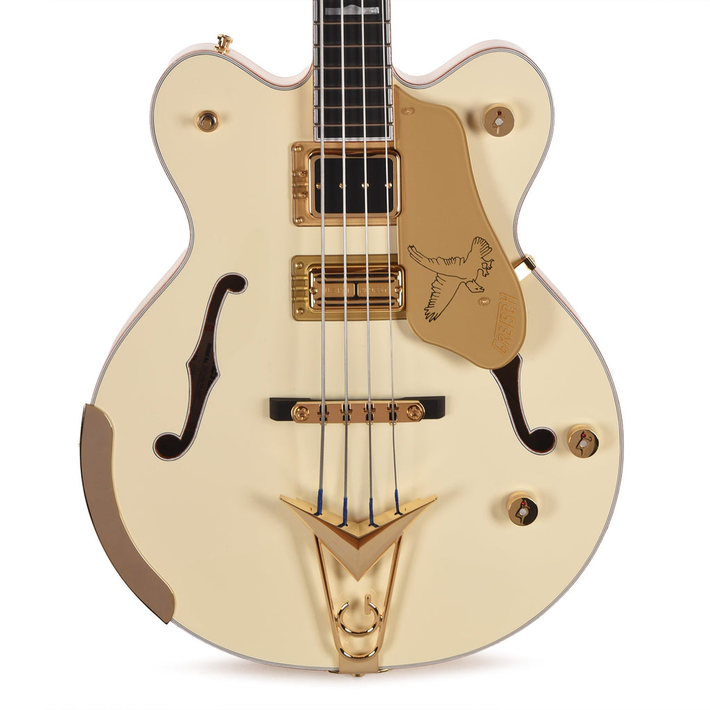 Gretsch G6136B-TP Tom Petersson Signature Falcon 4-String Bass Aged White Lacquer - View 2 | MusicMarket