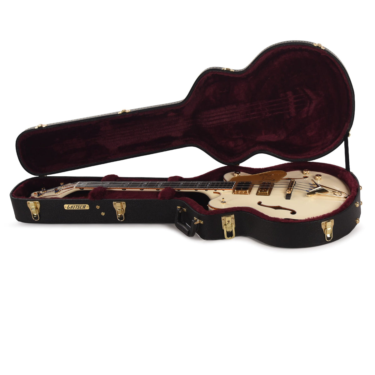 Gretsch G6136B-TP Tom Petersson Signature Falcon 4-String Bass Aged White Lacquer - View 8 | MusicMarket