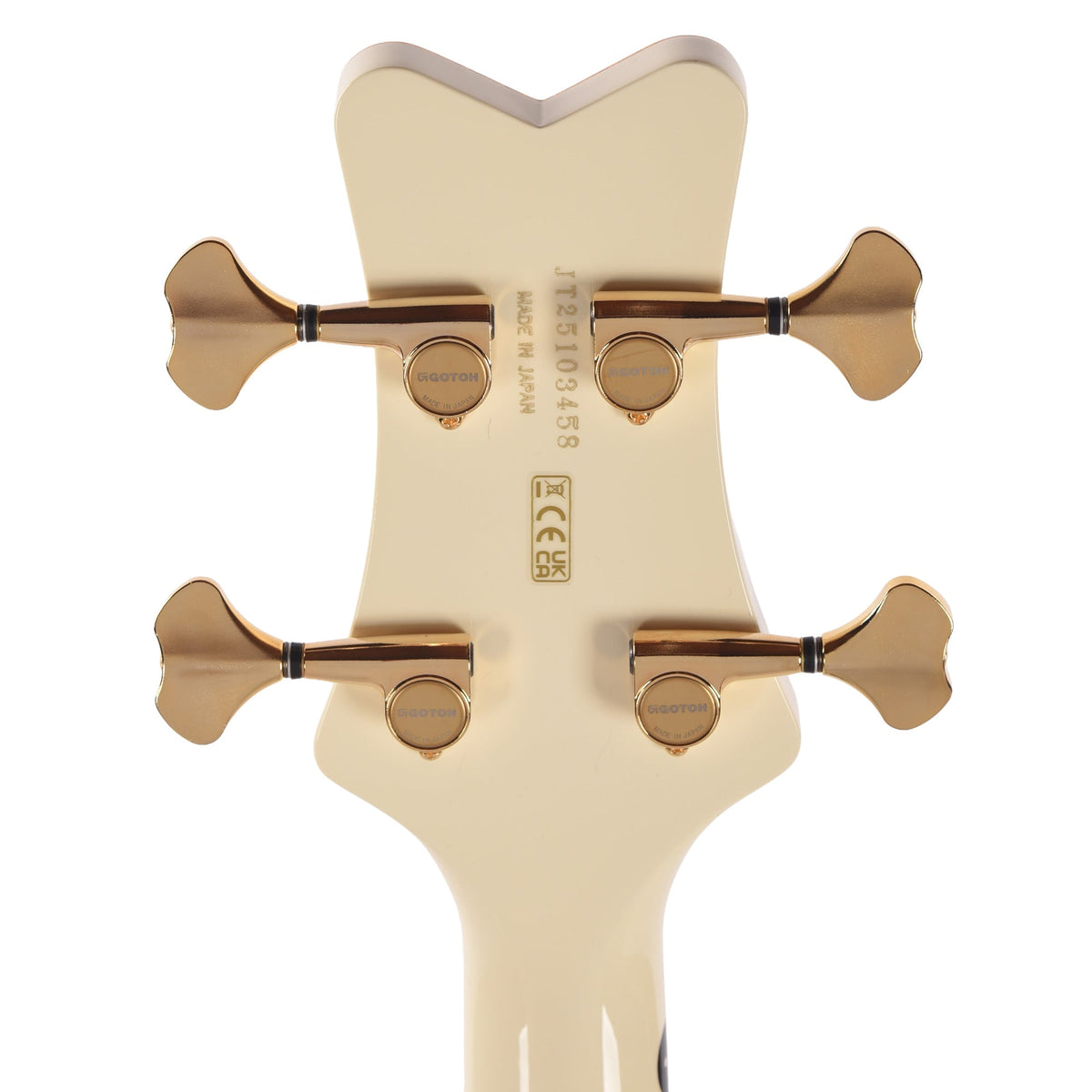 Gretsch G6136B-TP Tom Petersson Signature Falcon 4-String Bass Aged White Lacquer - View 7 | MusicMarket