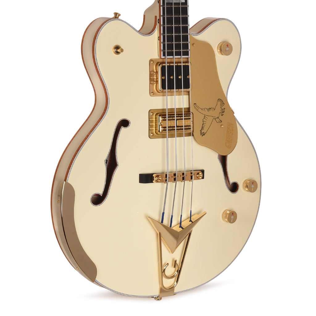 Gretsch G6136B-TP Tom Petersson Signature Falcon 4-String Bass Aged White Lacquer - MusicMarket