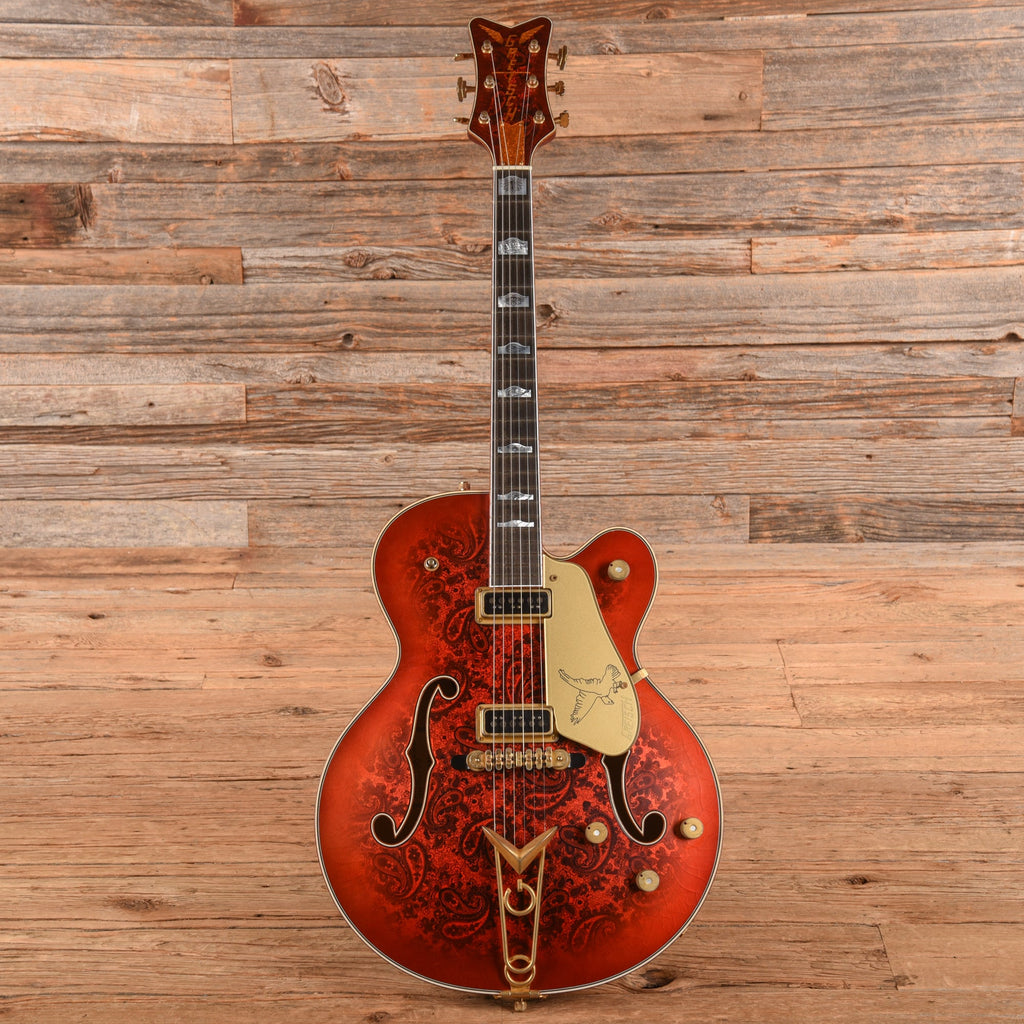 Gretsch Custom Shop G6136-55 Paisley Falcon Relic Master Built by Gonzalo Madrigal Candy Apple Burst 2025 - View 4