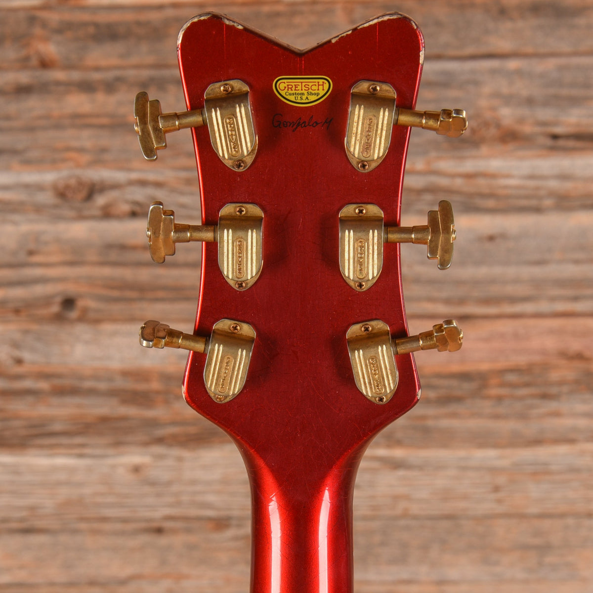 Gretsch Custom Shop G6136-55 Paisley Falcon Relic Master Built by Gonzalo Madrigal Candy Apple Burst 2025 - View 7