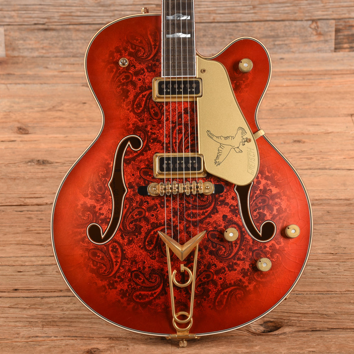 Gretsch Custom Shop G6136-55 Paisley Falcon Relic Master Built by Gonzalo Madrigal Candy Apple Burst 2025 - MusicMarket