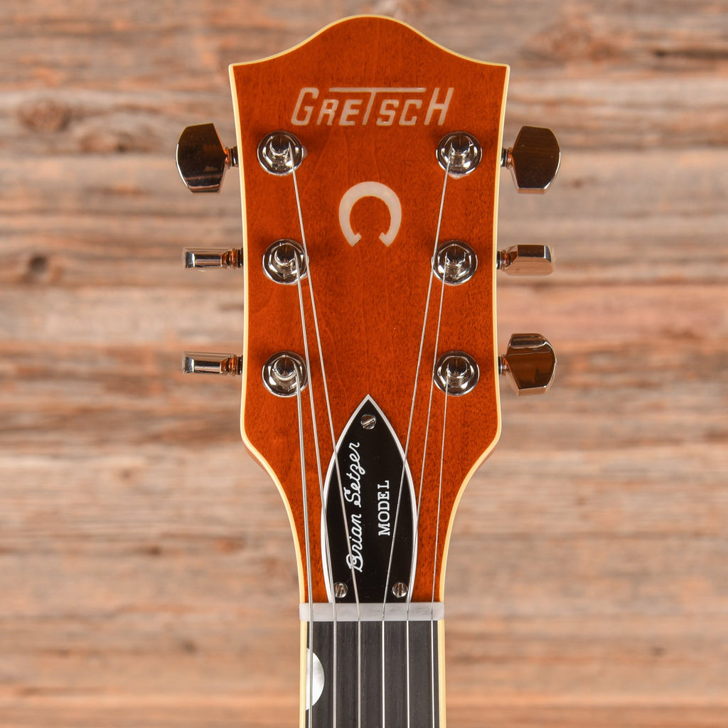 Gretsch G6120T-BSSMK Brian Setzer Signature Nashville '59 "Smoke" Orange 2025 - View 6 | MusicMarket