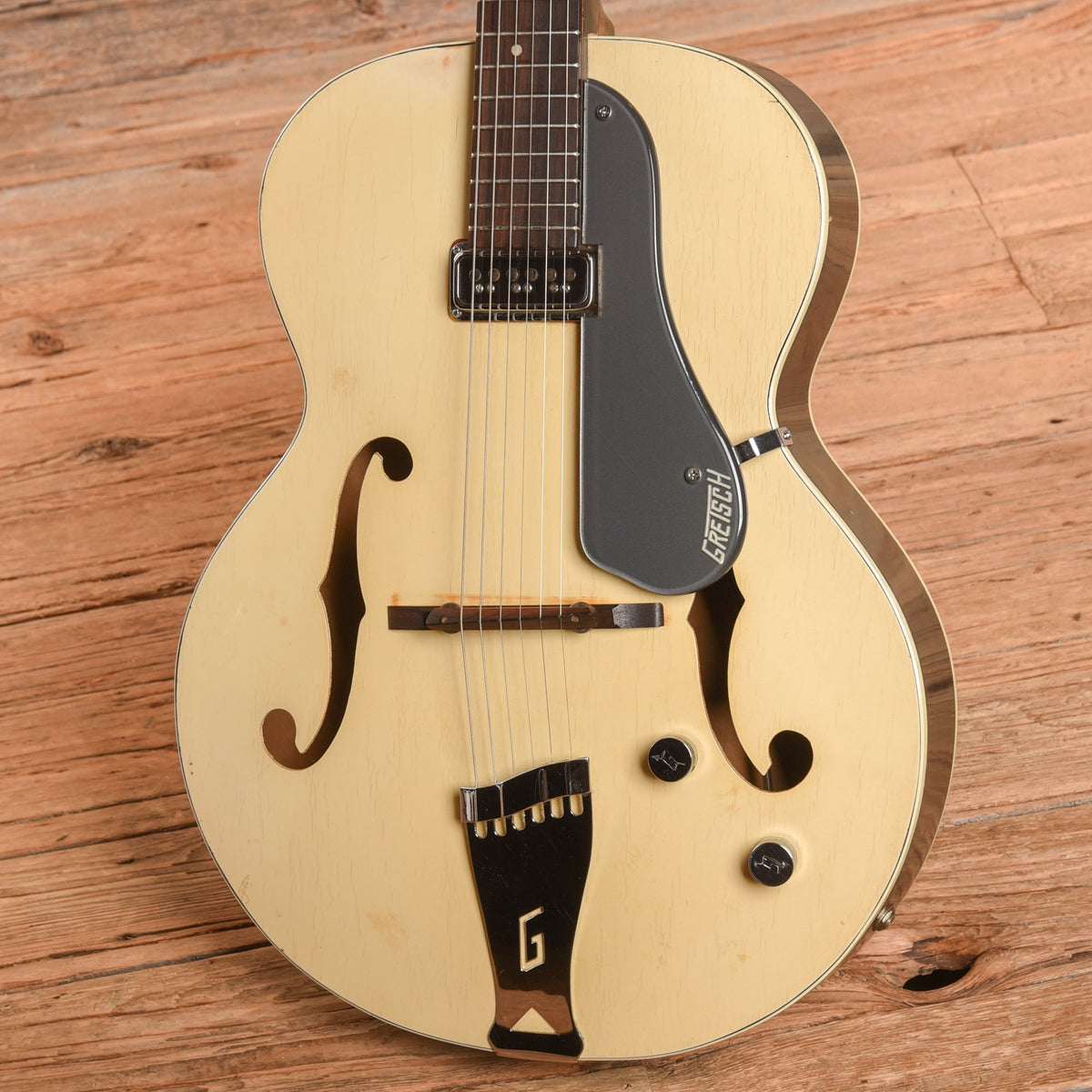 Gretsch 6187 Corvette Archtop Ivory / Charcoal Metallic 1957 - View 2 | MusicMarket