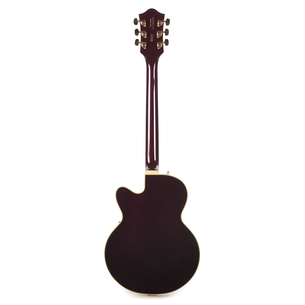 Gretsch Broadkaster Jr. LX Center Block with String-Thru Bigsby and Gold Hardware Blackberry - View 5 | MusicMarket