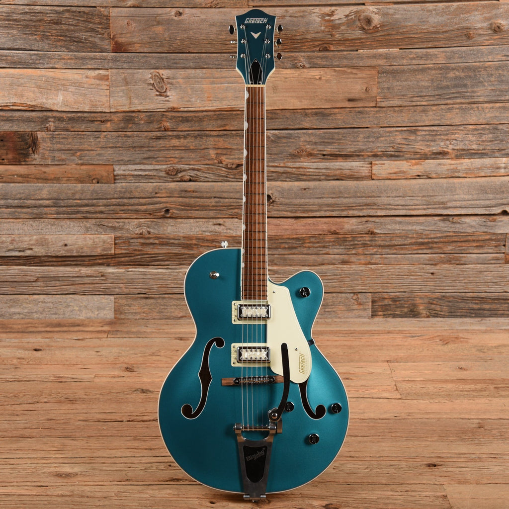 Gretsch G5410T Electromatic Tri-Five Two Tone Ocean Turquoise/Vintage White 2020 - View 4 | MusicMarket