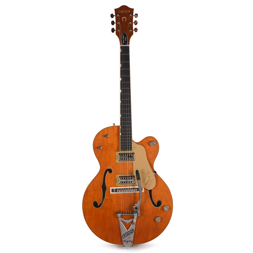 Gretsch G6120T-BSSMK Brian Setzer Signature Nashville Hollow Body '59 "Smoke" Smoke Orange - View 4 | MusicMarket