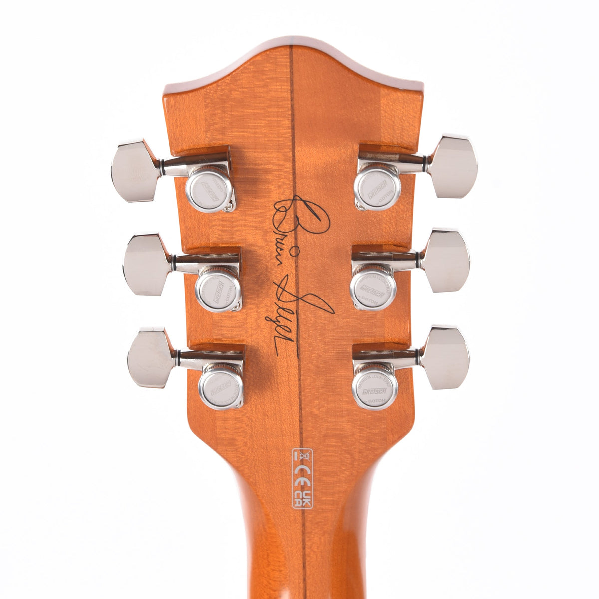 Gretsch G6120T-BSSMK Brian Setzer Signature Nashville Hollow Body '59 "Smoke" Smoke Orange - View 7 | MusicMarket