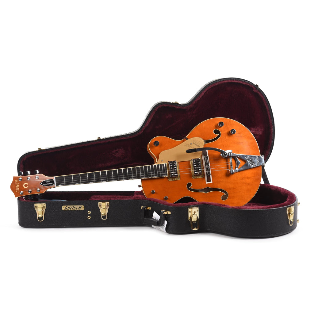 Gretsch G6120T-BSSMK Brian Setzer Signature Nashville Hollow Body '59 "Smoke" Smoke Orange - View 9 | MusicMarket
