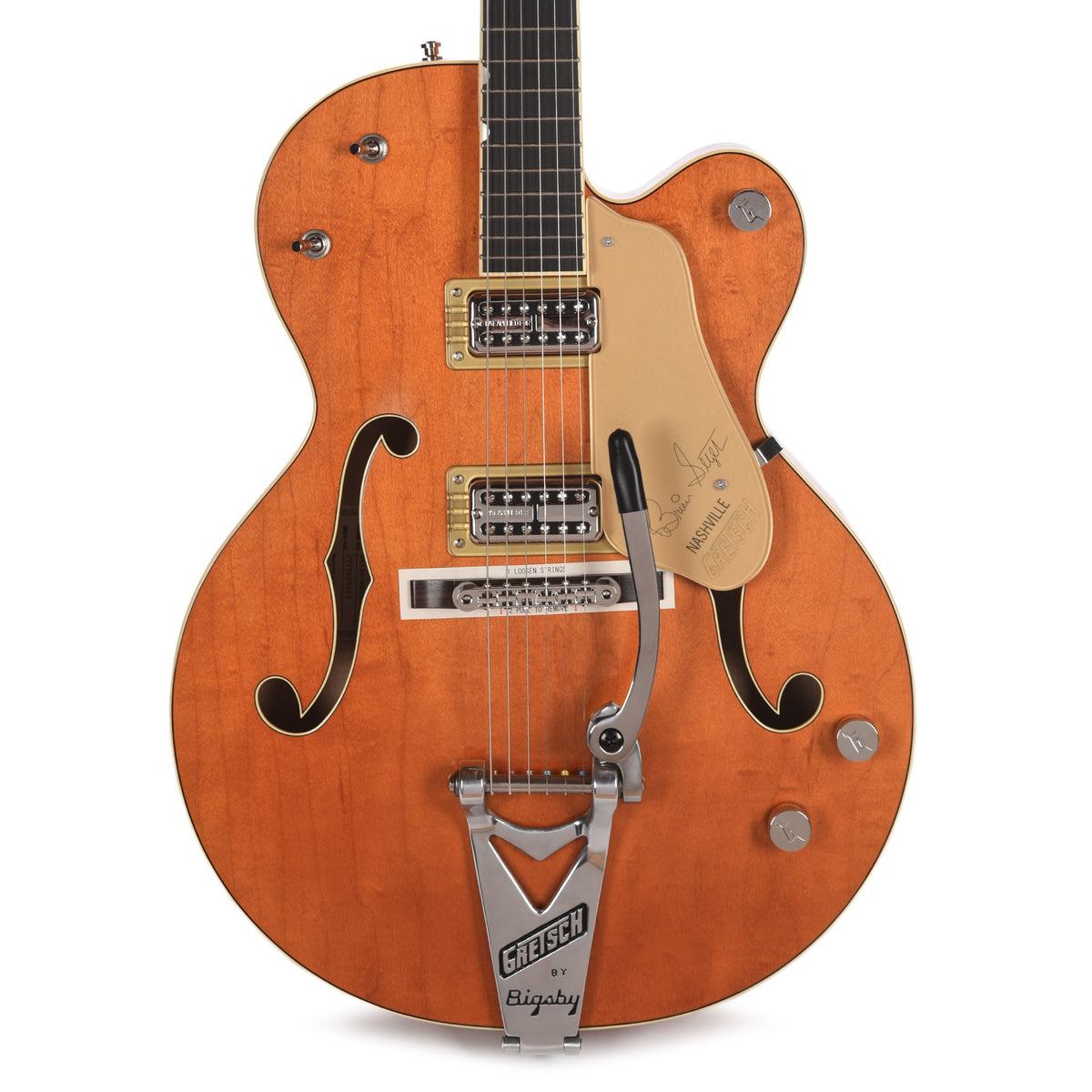 Gretsch G6120T-BSSMK Brian Setzer Signature Nashville Hollow Body '59 "Smoke" Smoke Orange - MusicMarket