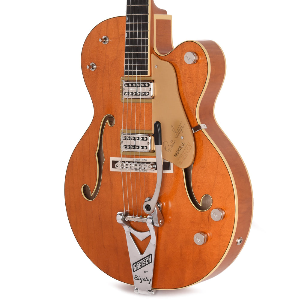 Gretsch G6120T-BSSMK Brian Setzer Signature Nashville Hollow Body '59 "Smoke" Smoke Orange - View 2 | MusicMarket