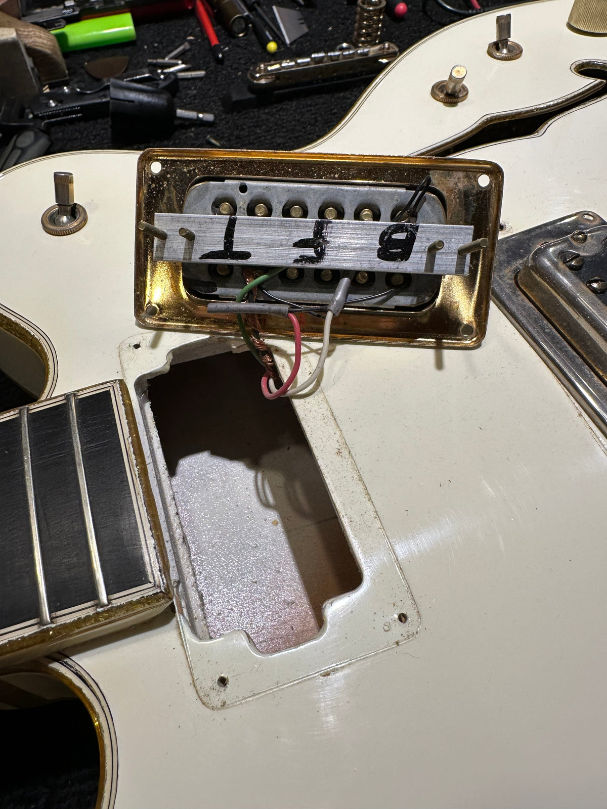 Gretsch White Falcon Stereo White 1974 - View 11 | MusicMarket