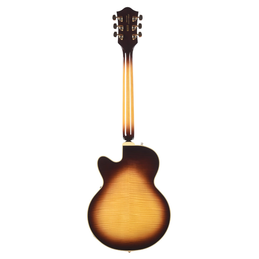 Gretsch Broadkaster Jr. LX Figured Center Block Caramel Dawn Gold Hardware w/String-Thru Bigsby - View 5 | MusicMarket