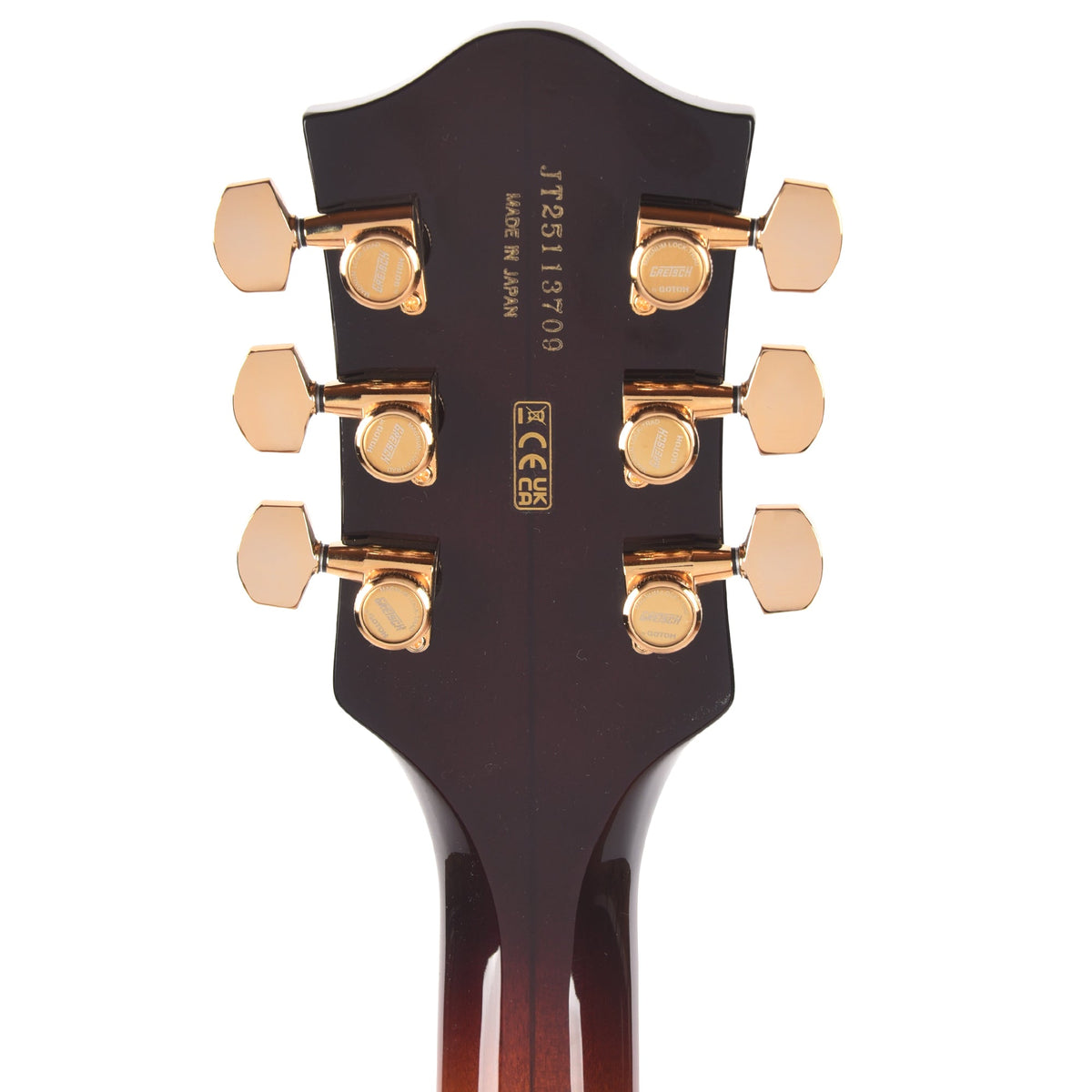 Gretsch Broadkaster LX Figured Center Block Havana Burst Gold Hardware w/String-Thru Bigsby - View 7 | MusicMarket