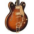 Gretsch Broadkaster LX Figured Center Block Havana Burst Gold Hardware w/String-Thru Bigsby - MusicMarket