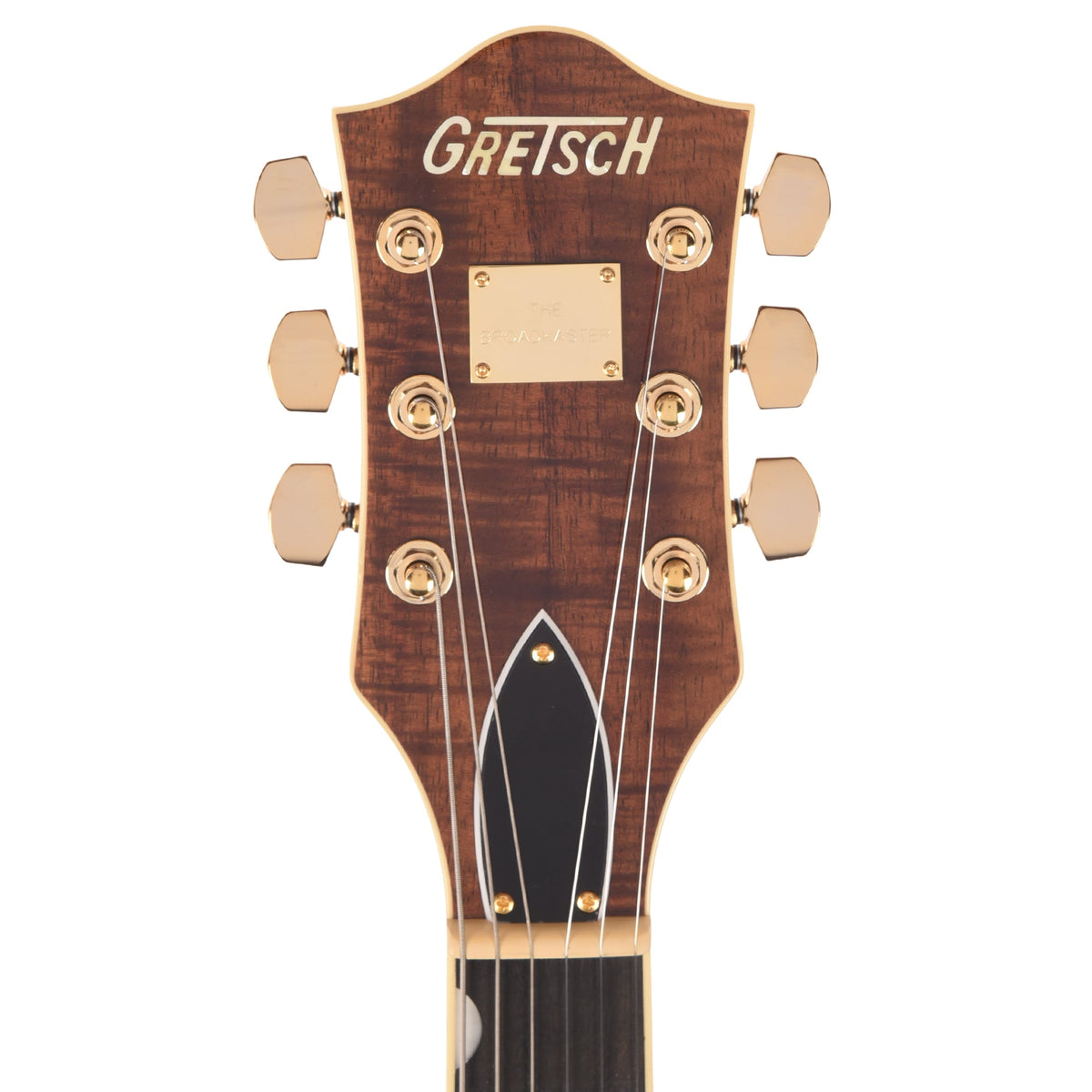 Gretsch Broadkaster LX Figured Center Block Havana Burst Gold Hardware w/String-Thru Bigsby - View 6 | MusicMarket