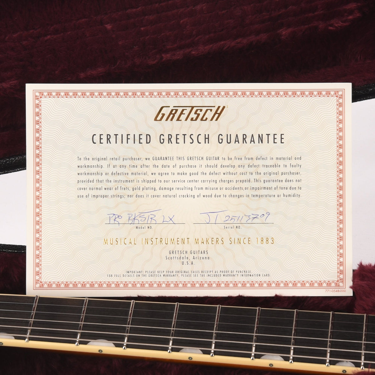 Gretsch Broadkaster LX Figured Center Block Havana Burst Gold Hardware w/String-Thru Bigsby - View 9 | MusicMarket