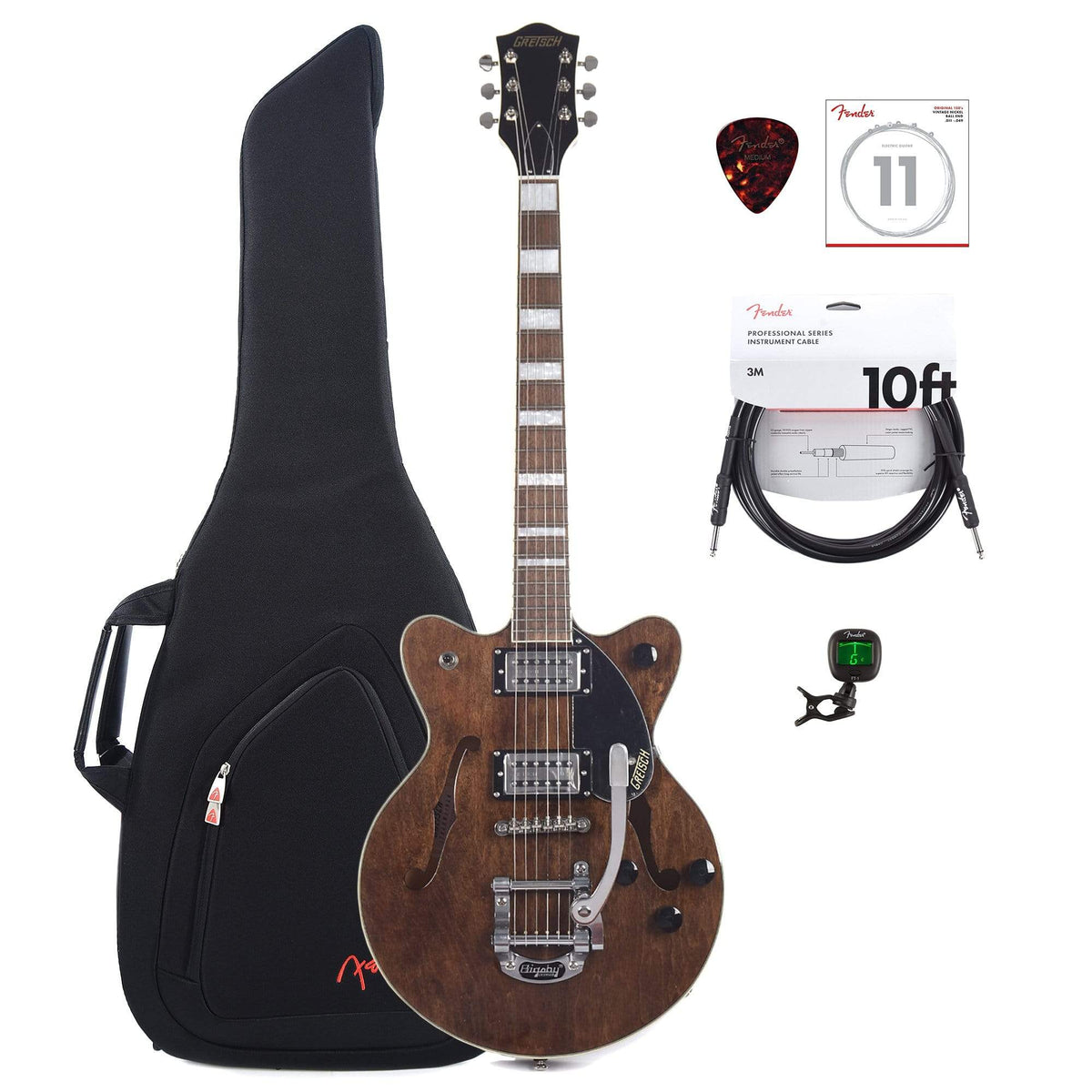 Gretsch G2655T Streamliner Center Block Jr. Imperial Stain w/Bigsby & Broad'Tron Pickups w/Gig Bag, Tuner, (1)