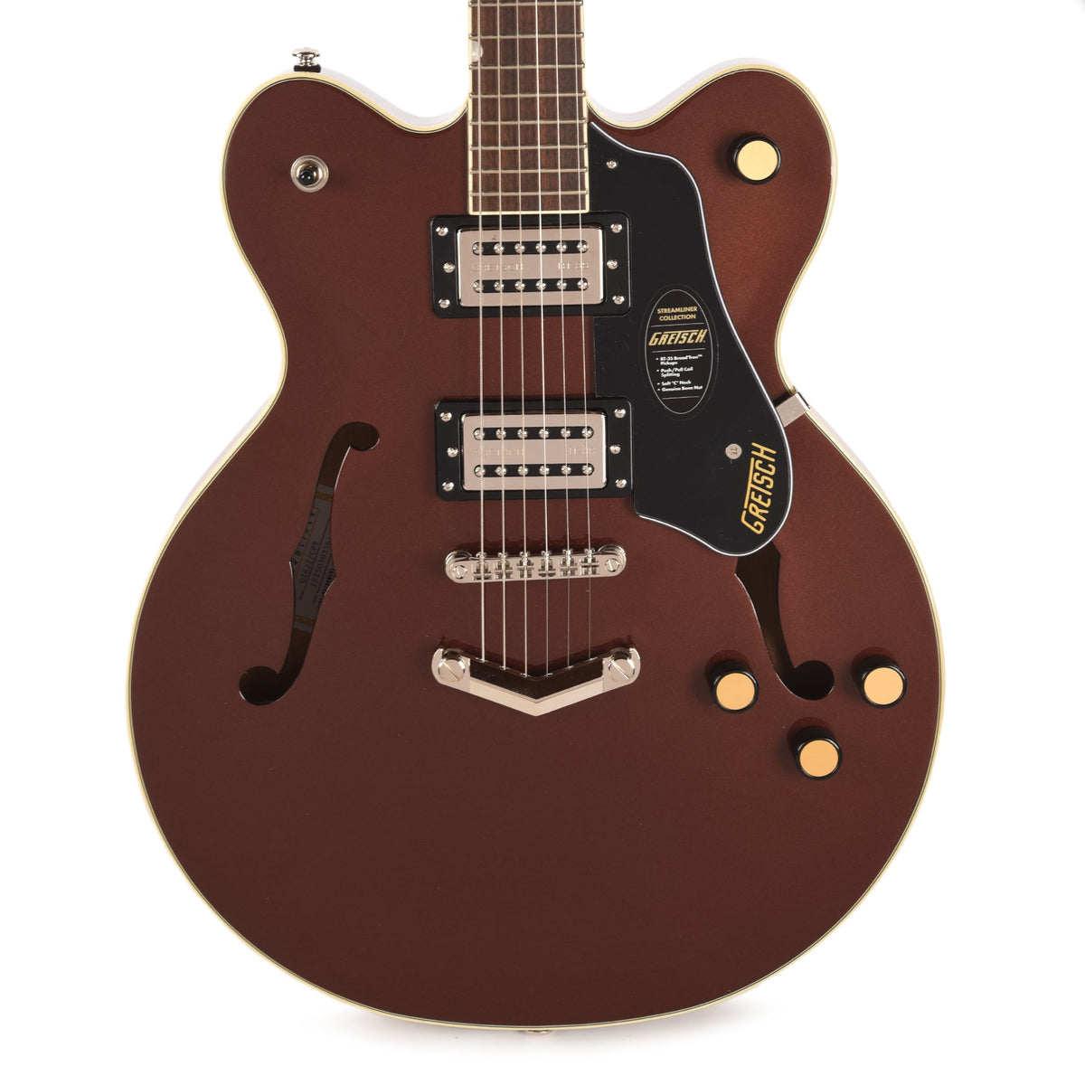 Gretsch Streamliner G2622 Center Block Double-Cut Copper Metallic w/V-Stoptail - View 2 | MusicMarket