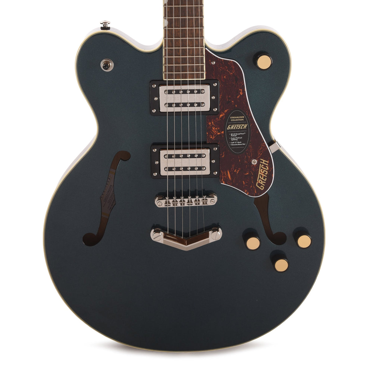 Gretsch Streamliner G2622 Center Block Double-Cut Midnight Sapphire w/V-Stoptail - View 2 | MusicMarket