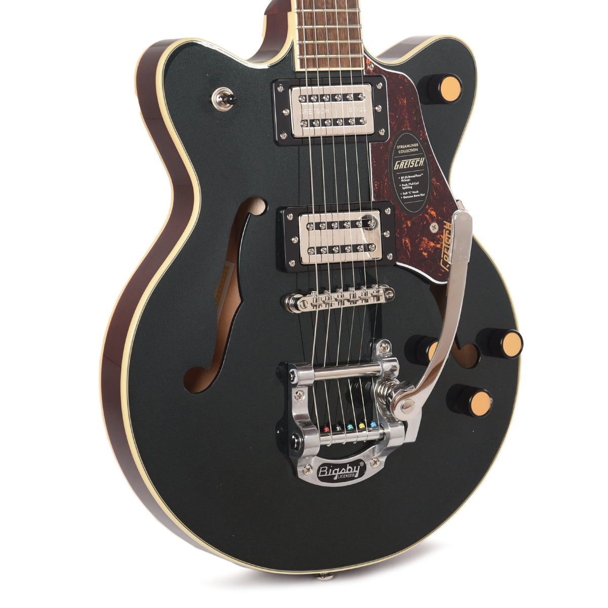 Gretsch Streamliner G2655T Center Block Jr. Double-Cut Cadillac Green w/Bigsby - MusicMarket