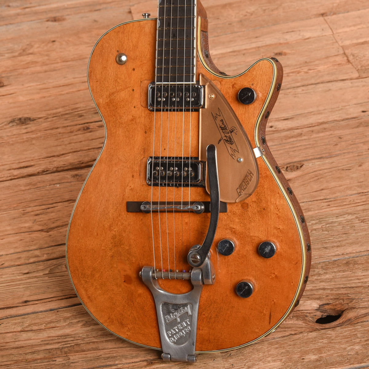 Gretsch 6121 Chet Atkins Solidbody Orange 1956 - View 2 | MusicMarket