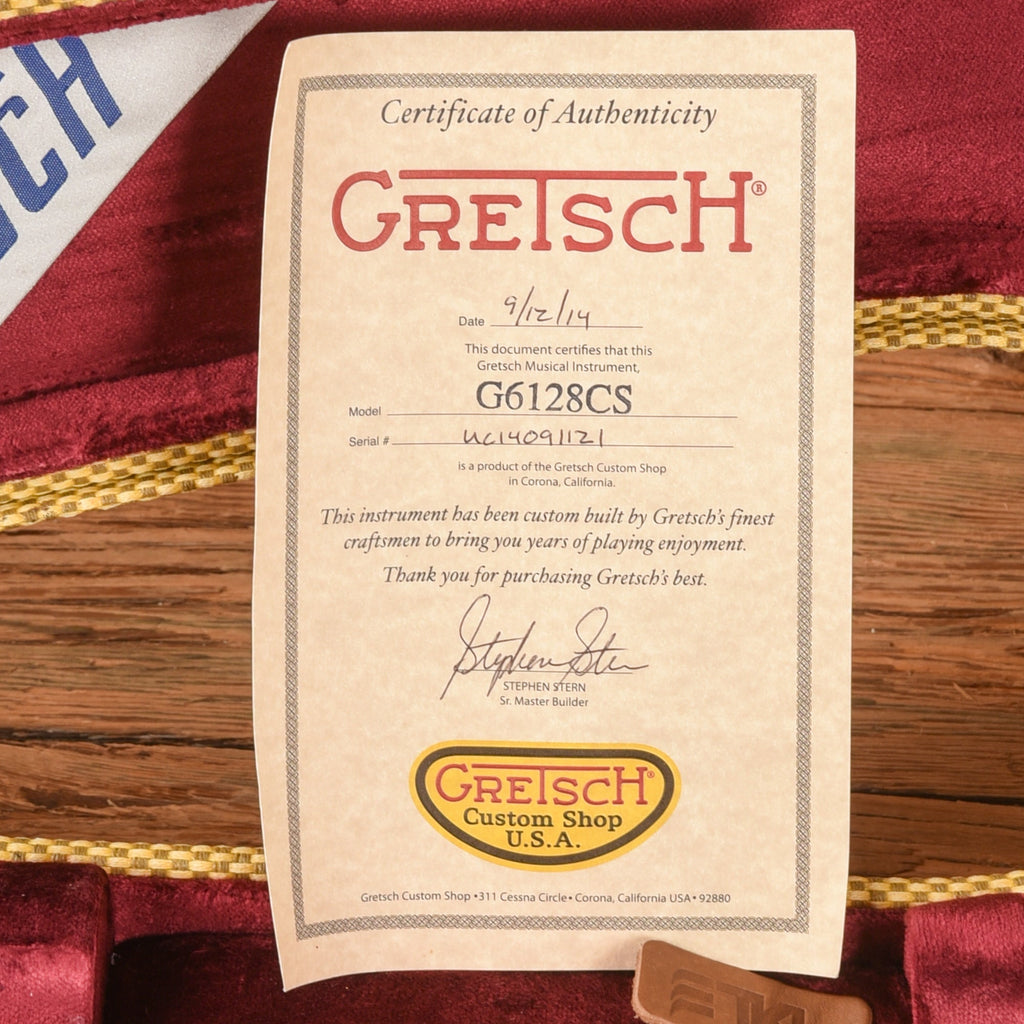 Gretsch Custom Shop Stephen Stern G6128CS Duo-Jet Aged Burgundy Mist 2014 - View 10 | MusicMarket