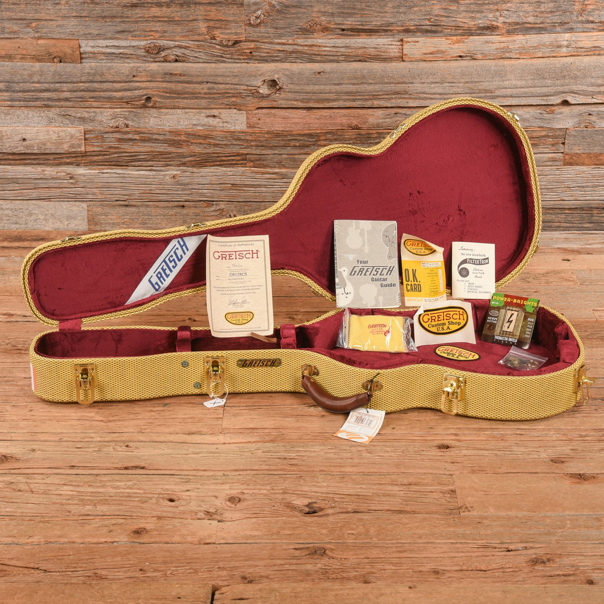 Gretsch Custom Shop Stephen Stern G6128CS Duo-Jet Aged Burgundy Mist 2014 - View 9 | MusicMarket