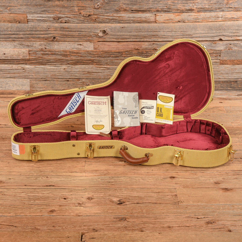 Gretsch Custom Shop Stephen Stern Masterbuilt G6128-CS Duo Jet Relic Champagne Sparkle 2013 - View 9 | MusicMarket
