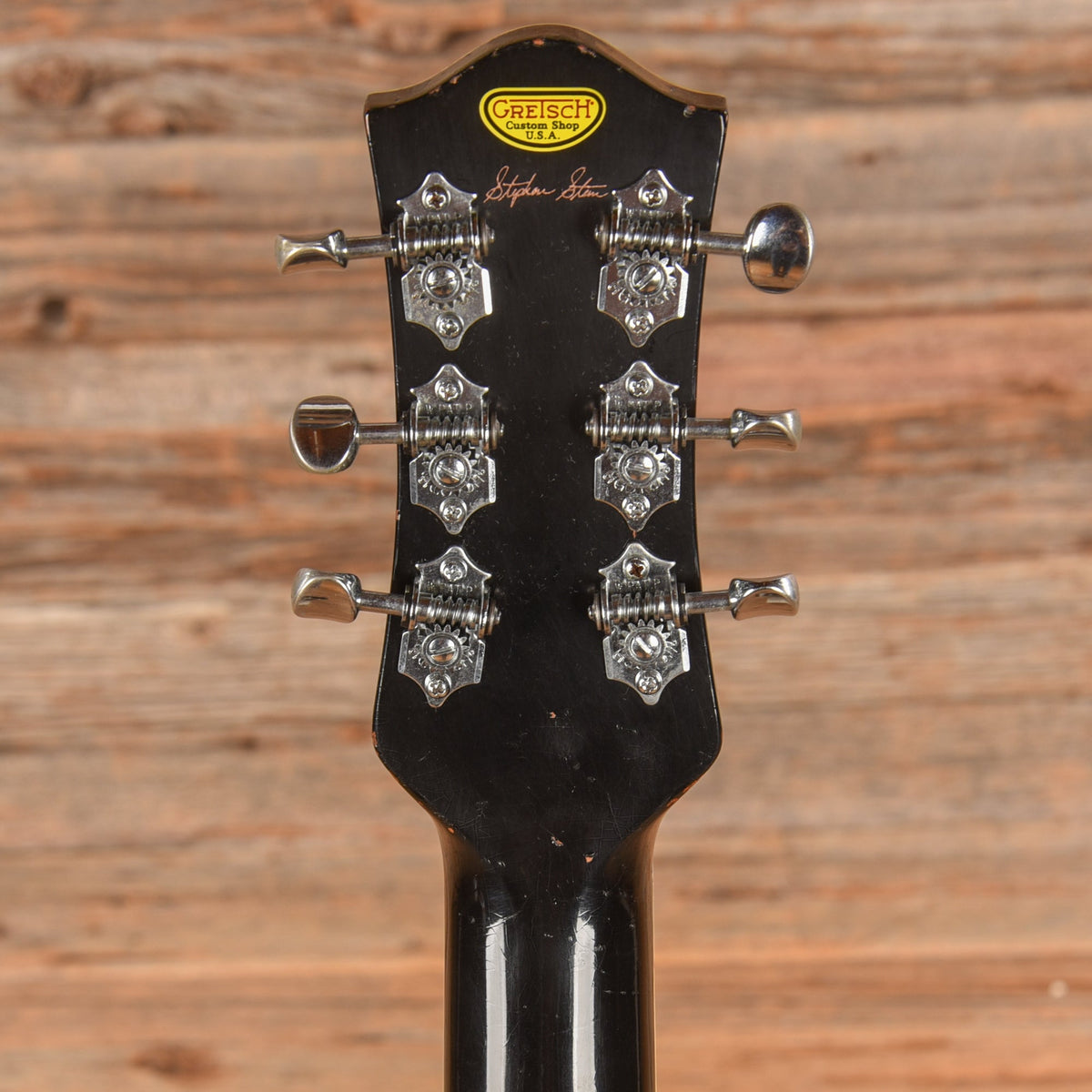 Gretsch Custom Shop Stephen Stern Masterbuilt G6128-CS Duo Jet Relic Champagne Sparkle 2013 - View 7 | MusicMarket