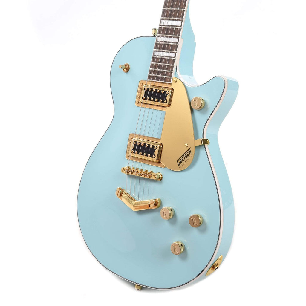Gretsch G5230 Electromatic Jet FT Daphne Blue w/Gold Hardware - View 2 | MusicMarket