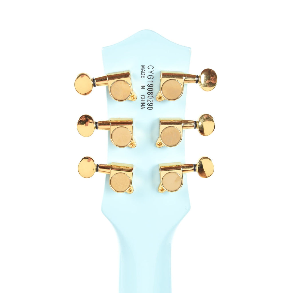 Gretsch G5230 Electromatic Jet FT Daphne Blue w/Gold Hardware - View 7 | MusicMarket