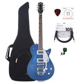 Gretsch G5230T Electromatic Jet FT Aleutian Blue w/Bigsby & Black Top Broad'Tron Pickups w/Gig Bag, Tuner, (1)